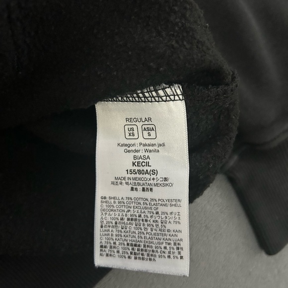 The North Face logo Hoodie black - women’s size XS - Picture 4 of 5